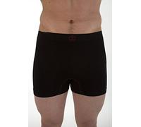 Comfizz Ostomy Level 1 Support Boxer: Standard Waist, Unisex, Light Support Ideal for Post Surgery (L/XL, Black)