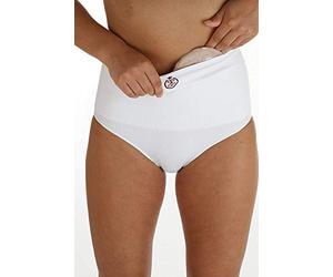 Comfizz.. Womens Ostomy/Hernia/Post Surgery Support Briefs - High Waist - Level 2 Medium Support (S/M, Black)