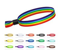 Comflora 100 Pcs Cloth Wristbands, Disposable Wristbands for Events