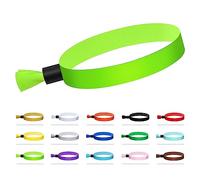 Comflora 100 Pcs Cloth Wristbands, Disposable Wristbands for Events(Green2)