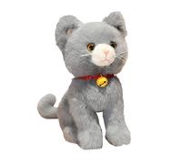 COMFOLIVING 27 cm Large Plush Cat with Cute Look, Soothing Plush Toy Cushion Toy, Cat Plush Dolls, Plush Toy for Birthday, Easter, Christmas, Men and Women
