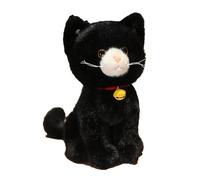 COMFOLIVING 27 cm Large Plush Cat with Cute Look, Soothing Plush Toy Cushion Toy, Cat Plush Dolls, Plush Toy for Birthday, Easter, Christmas, Men and Women