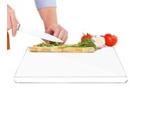 COMFOLIVING Acrylic Cutting Board, Transparent Acrylic Chopping Board, Non Slip Chopping Board with Counter Lip Scratch Resistant Over The Sink Cutting Board for Countertops and Kitchens