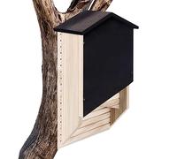 COMFOLIVING Bat House, Bat Houses as a Protective Habitat, Reusable Bat Box, Wooden Decoration for Hibernation, Bat Nest for the Garden