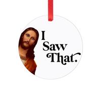 COMFOLIVING Christmas Jesus Hanging Ornaments,Christmas Hanging Jesus Ornament - Jesus Christ Pendants for Christmas Decorations,Double-Sided Hanging Decorations for Holiday