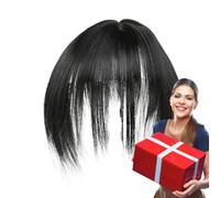 COMFOLIVING Clip Bangs for Women, Clip-in Fringe - Faux Bangs Clip Real Hair | Real Hair Fringe Natural French Bangs, Wispy Bangs Hair Clip, Hair Clip in Bang, Hair for Women