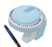 COMFOLIVING embossed label maker, Handheld 3D label machine, Manual Embosser Label Makers for Lettering Waste- Printing embossing label maker Pre-Cut Partitions Embosser Label Makers for Easy Use