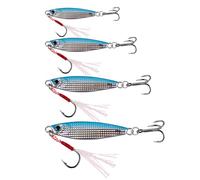 COMFOLIVING Fishing Jigs Saltwater Jigs Fishing Lure - Metal Spoon Vertical Swimbait Jig Set for Ice Fishing, Sea Jigging Spoon Bait with Auxiliary Hooks for Tuna, Salmon, Sailfish