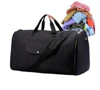 COMFOLIVING Garment Duffle Bag,Duffle Carry On Garment Bag | 2 in 1 Convertible Weekend Bag - Carry On Convertible Duffle Garment Bag for Men - Travel Bag Suit Business Travel Bag, blackone, se