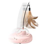 COMFOLIVING Interactive Cat Teaser Toy - Cat Toy Interactive Feather Smart Kitten Teaser Toy | Cat Toys With Feather | Cat Teaser Wand, Rechargeable Electric Sensing Pet Toys For Chasing And Hunting