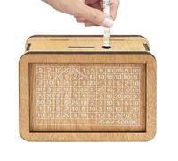 COMFOLIVING Money Box, Money Box from | Savings Challenge Box - Educational Savings Challenge Box, Money Saving Box, Track Savings with Money Goal and Numbers for Financial Management