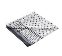COMFOLIVING Palestine Scarf, Palestinian Scarf, 45 x 45 Inches Chiffon Hijab Shawl, Kufiya Arafat Women, Printed Palestinian, Desert Scarf, Breathable Arafat Scarf, Neck Wrap For Women, gray, Siehe