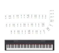 COMFOLIVING Piano Key Tags, Piano Key Stickers | Piano Key Notes Letter Label - Silicone Piano Key Music Notes Letter Label, Piano Notes Guide for Beginners, 88 Full Size Keys