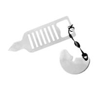 COMFOLIVING Portable Door Lock, Portable Key Lock - Home Security Doors Security Latch - Adjustable Heavy Duty Door Stop, Stainless Steel, Without