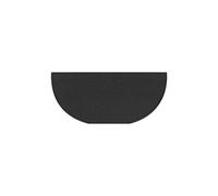 COMFOLIVING Semi-circular fireplace rug, semi-circular non-slip mat, fireplace rug to protect the floor from sparks and embers