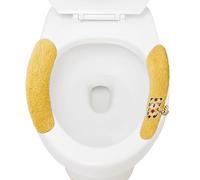 COMFOLIVING Toilet Seat Cover Pad, Reusable, Warm, Padded Toilet Seat - Self-Adhesive Raised Cushion, Support Cushion for Toilet Lids of Most Sizes, Padded