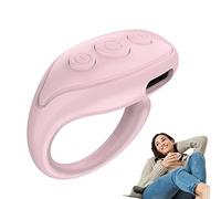 COMFOLIVING Wireless Page Changer for Phone | Heavy Duty Scroll Remote Photography Page Turner, Page Up and Down,Rechargeable Camera Remote Control with Rings