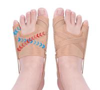 COMFORCE 2 Pcs Bunion Corrector Big Toe Straightener, Adjustable Bunion Sleeve with Non-Slip Strap, Soft Thin Bunion Correction Wear in Shoes, Hallux Valgus, Day/Night bunion pain Relief (S)