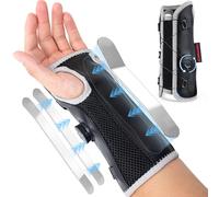 COMFORCE Carpal Tunnel Wrist Support Brace, Knob Design Wrist Support Brace with 3 Metal Stays, Hand Splint Pain Relief for Sprains and Tendonitis, Left and Right Hand (5.5-9.5 Inches)