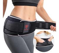 COMFORCE Sacroiliac Support Belt for Women with Ice Pack, Sciatica SI Joint Back Pain Relief, Sacroiliac Support Belt for Hip, Pelvic, Lumbar, Postpartum Recovery (30-38") (Black)