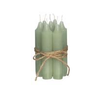 Comforder Taper Candles Set of 7, 11 cm, Green, Plain Table Candles
