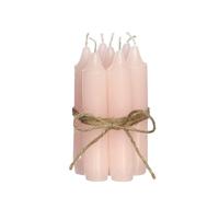 Comforder Taper Candles Set of 7, 11 cm, Pink, Plain Table Candles | 4+ hours burning time, gently flickering candlelight, cosy dinner and table decoration