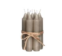 Comforder Taper Candles Set of 7, 11 cm, Taupe, Plain Table Candles