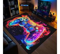 Comforight Gaming Area Rug for Boys Bedroom Gaming Rugs 3D Video Game Controller Carpet For Living Room Playroom Game Room Decor,Non-Slip Carpet Decorative Floor Mat (Type3)