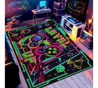 Comforight Gaming Rug for Boys Bedroom Gaming Area Rugs 3D Video Game Controller Carpet For Living Room Playroom Game Room Decor,Non-Slip Carpet Decorative Floor Mat (Type2)