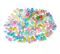 Comforso 100PCS Mini Resin Animals Mixed, Small Resin Animals, Rare Styles Glow in The Dark Mini Animals Figures for Fairy Garden, Micro Landscape, Dollhouse, Aquarium Decor Crafts