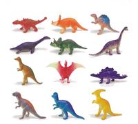 Comforso 12-Pack Realistic Toy Dinosaurs Set, Mini Plastic Dinosaur Figures for Kids Dinosaurs with T-Rex, Triceratops, Educational Animal Toys for Toddlers Imaginative Play, Birthday Gifts