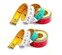 Comforso 2 Pack Soft Tape Measure, 60 Inch/150cm Dual Sided Body Measuring Tape with Snap Button, Flexible Sewing Tape Measure for Tailors, Dressmaking, Body Measurements, Weight Loss Tracking