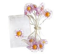 Comforso 3M 30 LED Purple Daisy Flower Fairy String Light, Fairy Lights Battery Operated for Bedroom Decor and Girls Bedroom Accessories, Indoor Spring Wedding, Party, Home and Spring Decorations