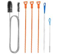 Comforso 6 Pcs Drain Unblocker Tools Set Includes Shower, Sink, Plug, and Outdoor Drain Unblocker Can Easy Clog Removal Reusable for Bathroom, Shower, Kitchen Plug Hole