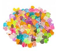 Comforso 80 Pcs Glow in Dark Resin Animals, Dozens of Animal Types Mini Figures, Charge in Light & Glow at Night for Fairy Garden, Aquarium, Dollhouse, Micro Landscape - Cute Mini Resin Animals Set