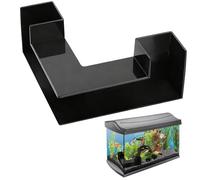 Comforso Aquarium Tunnel Decoration,Pleco Cave Accessory,Corner Fish Tank Cave Shelter,Underwater Hideout for Shrimp,Betta,Crayfish and Plecos,Aquarium Ornament