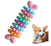 Comforso Puppy Teething Toy,Durable Dog Chew Toys for Aggressive Chewers,Interactive Bone Toy to Keep Puppies Busy & Clean Teeth for Small & Medium Breed Dogs (Cherry Blossom Pink)