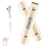 Comfort 2 in 1 Electric Lady Shaver, Glowshave 2-in-1 Women's Body Shaver, The Pink Galaxy, Favorabler for Women, Waterproof Wet & Dry Use, Rechargeable (Yellow,1PC)