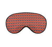 Comfort and Lightweight Eye Mask Blindfold Eyeshade for Kids Teens Girls Women, Silk Sleeping Mask Sleeping Eye Mask with Elastic Strap (Red Quail Birds Pattern)
