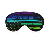 Comfort and Lightweight Eye Mask Eye Cover for Kids Teens Girls Women, Silk Sleeping Mask Sleeping Eye Mask Cover with Adjustable Strap (Nurse Rainbow LGBT Gay American Flag Art)