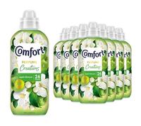 Comfort Apple Blossom Fabric Conditioner 26 Washes 780 ml Perfume Creations Fabric Softener, Lasting Freshness and Softness with Motion-Activated Technology for 100 Days, 8 Pack
