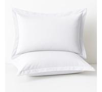 Comfort Beddings 2 Pack Oxford Pillowcases - 50x75cm Standard Pillow Covers - 100% Egyptian Cotton - 600 Thread Count Sateen - White Standard Pillow Cases with Envelope Closure - Hotel Quality