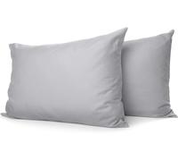 Comfort Beddings Export Quality 600 Thread Count 100% Egyptian Cotton 2pc Housewife Pillowcases, Envelope Closure Pillow Covers - Silver Extra Large Pillow Case Pair 22" x 31"