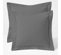 Comfort Beddings Export Quality 620 Thread Count 100% Egyptian Cotton Big Euro Continental Pillow Cases Pack Of 2 - Grey (Big Euro/Square Size 70 x 70 CM)