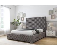 Comfort Beds Ambassador Bed Frame in Light Grey | Size: Double Comfort Beds Light Grey Double
