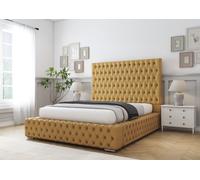 Comfort Beds Ambassador Bed Frame in Mustard | Size: Double Comfort Beds Mustard Double