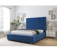 Comfort Beds Ambassador Navy Plush Bed Frame