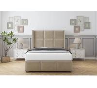 Comfort Beds Charlie Coniston Divan Set 2 Drawers-54" Wingback-Footboard in Cream | Size: King Comfort Beds Cream King