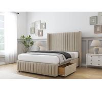 Comfort Beds Chester Coniston Divan Base 2 Drawers - 54" Wingback-Footboard in Cream | Size: King Comfort Beds Cream King