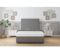 Comfort Beds Denver Dumfries Divan Base No Drawers - 54" Headboard in Light Grey | Size: Super King Comfort Beds Light Grey Super King